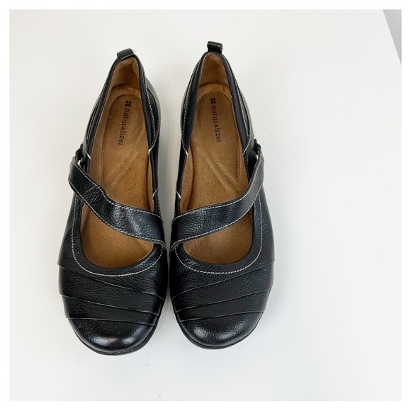 Naturalizer Noland Mary Jane Black Leather Comfort Shoe Size 7.5 - Picture 3 of 10